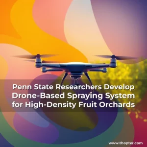 Read more about the article Penn State Researchers Develop Drone-Based Spraying System for High-Density Fruit Orchards