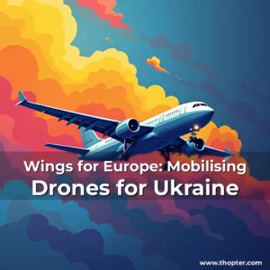 Artistic representation for Wings for Europe: Mobilising Drones for Ukraine