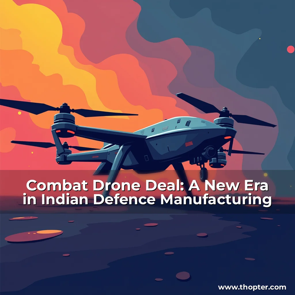 Read more about the article Combat Drone Deal: A New Era in Indian Defence Manufacturing