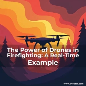 Artistic representation for The Power of Drones in Firefighting: A Real-Time Example