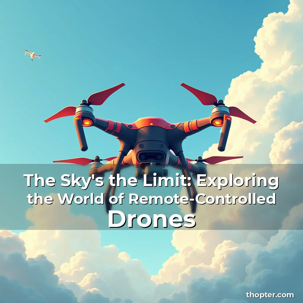 Read more about the article The Sky’s the Limit: Exploring the World of Remote-Controlled Drones