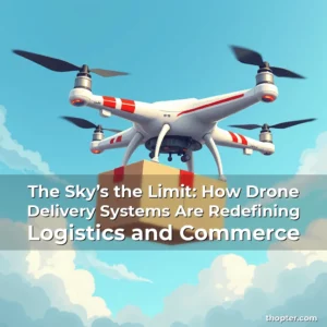 Artistic representation for The Sky’s the Limit: How Drone Delivery Systems Are Redefining Logistics and Commerce